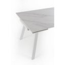 DYLAN MARBLE design bővíthető étkezőasztal - kerámia- 140-200cm - fehér márvány