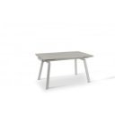 DYLAN MARBLE design bővíthető étkezőasztal - kerámia- 140-200cm - fehér márvány