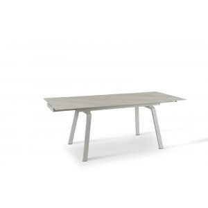 DYLAN MARBLE design bővíthető étkezőasztal - kerámia- 140-200cm - fehér márvány