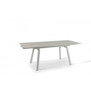DYLAN MARBLE design bővíthető étkezőasztal - kerámia- 140-200cm - fehér márvány