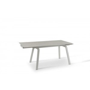 DYLAN MARBLE design bővíthető étkezőasztal - kerámia- 140-200cm - fehér márvány