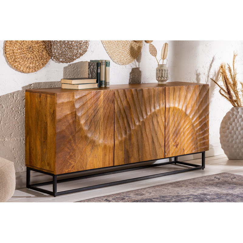 ELIXYR luxus mangófa komód - 140cm - barna