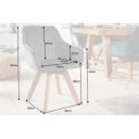 LIVORNO design forgatható szék - szürke