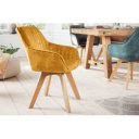 LIVORNO design forgatható szék - sárga