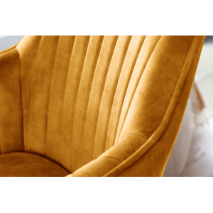 LIVORNO design forgatható szék - sárga