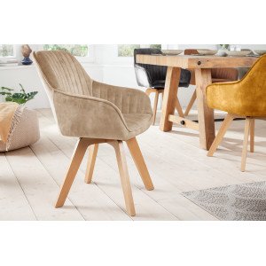 LIVORNO design forgatható szék - beige