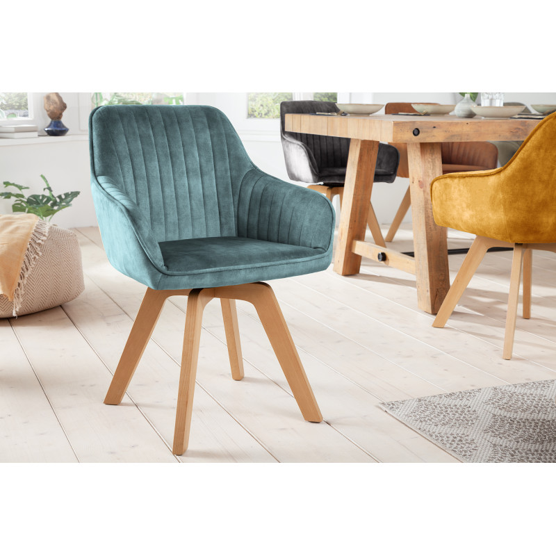 LIVORNO design forgatható szék - kék