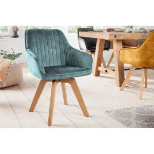 LIVORNO design forgatható szék - kék INVICTA