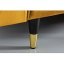 COZY VELVET design bársony kanapé - 220cm - okker