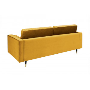 COZY VELVET design bársony kanapé - 220cm - okker