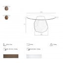 REDONDA exkluzív kerek étkezőasztal - 150cm