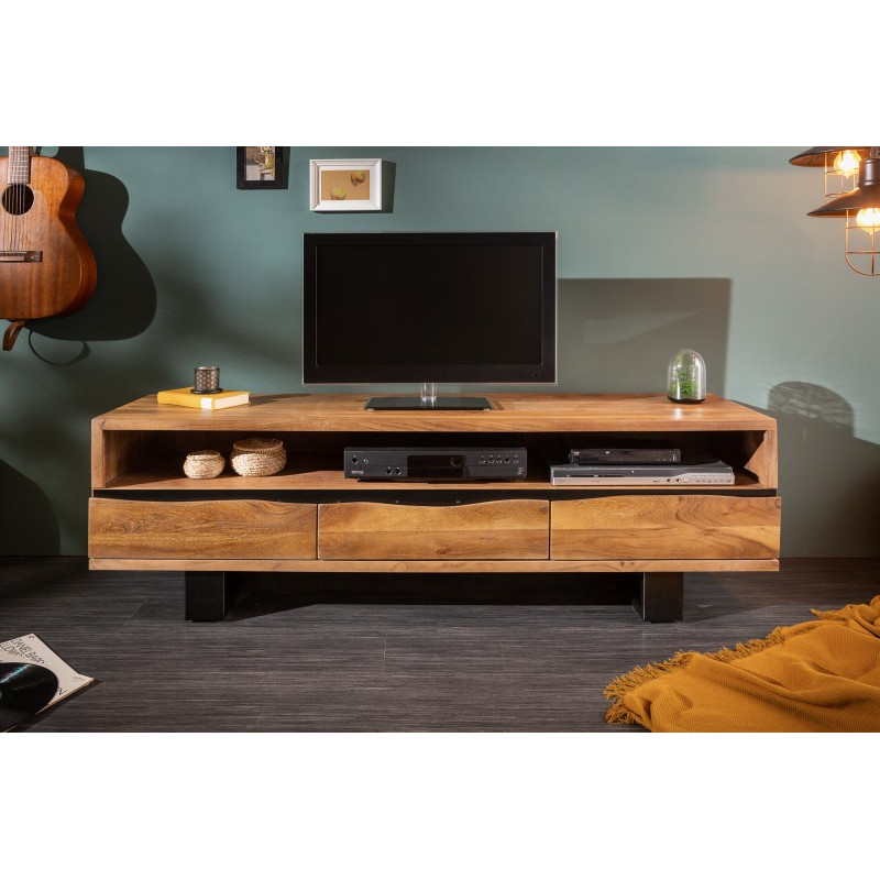 MAMMUT III tömör akác TV-szekrény