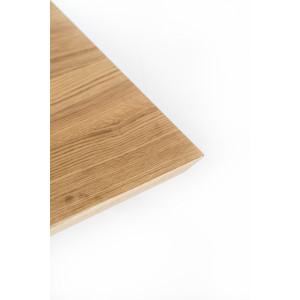 SPIKE modern étkezőasztal - tölgy/fekete - 160cm