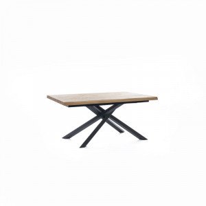SPIKE modern bővíthető étkezőasztal - tölgy/fekete - 160-240cm