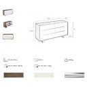 LEGANES exkluzív komód - 140cm