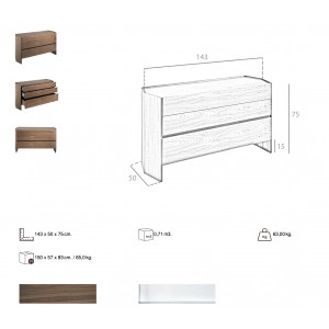 HENARES luxus dió komód