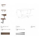 ESTRELLA design étkezőasztal - 220cm