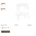 CRUZAR dió design bővíthető étkezőasztal - 150-200cm