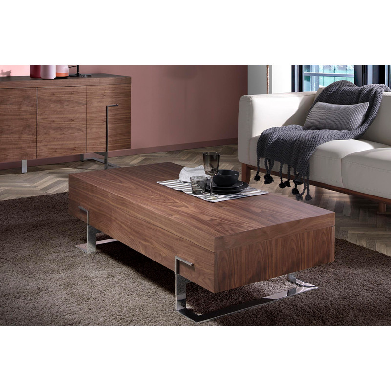 ESCONDER design dohányzóasztal - dió