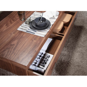 ESCONDER design dohányzóasztal - dió