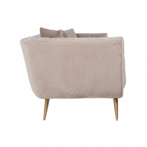 HOUXLEY design kanapé - 230cm - antracit/beige/fehér