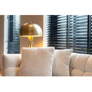 HOUXLEY design kanapé - 230cm - antracit/beige/fehér