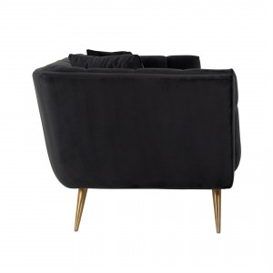 HOUXLEY design kanapé - 230cm - antracit/beige/fehér