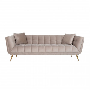 HOUXLEY design kanapé - 230cm - antracit/beige/fehér