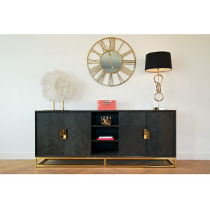 BLACKBONE exkluzív komód -225cm- arany/ezüst