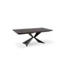 STARK modern bővíthető étkezőasztal - sötét tölgy/fekete - 160-240cm