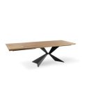 STARK modern bővíthető étkezőasztal - tölgy/fekete - 160-240cm