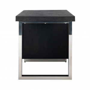 BLACKBONE exkluzív íróasztal- 150cm - ezüst