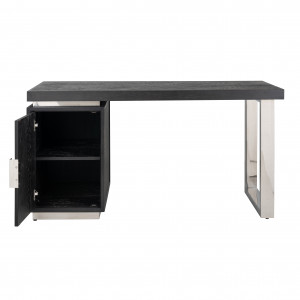 BLACKBONE exkluzív íróasztal- 150cm - ezüst