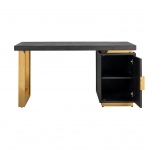 BLACKBONE exkluzív íróasztal- 150cm - ezüst