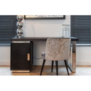BLACKBONE exkluzív íróasztal- 150cm - ezüst Íróasztalok