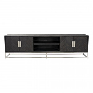 BLACKBONE exkluzív TV-szekrény - 220cm - arany/ezüst