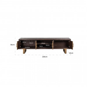 MILFORM design TV-szekrény - 200cm