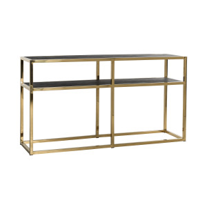 BLACKBONE exkluzív konzolasztal - 150cm - arany/ezüst