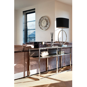BLACKBONE exkluzív konzolasztal - 150cm - arany/ezüst