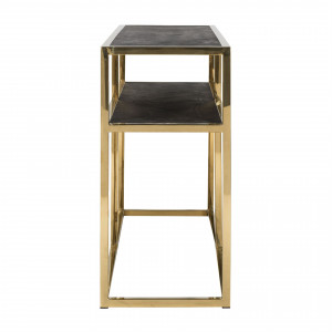 BLACKBONE exkluzív konzolasztal - 150cm - arany/ezüst