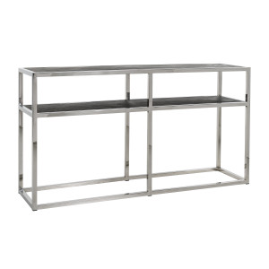 BLACKBONE exkluzív konzolasztal - 150cm - arany/ezüst