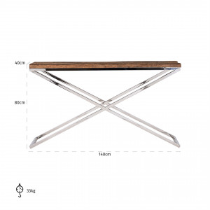KENSINGTON exkluzív konzolasztal - 140cm
