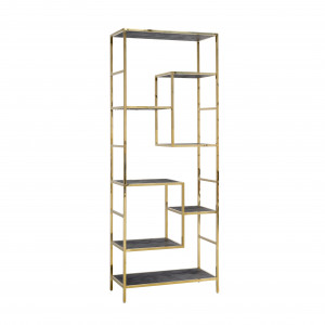 BLACKBONE exkluzív polc - 210cm - arany/ezüst