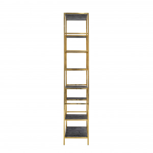 BLACKBONE exkluzív polc - 210cm - arany/ezüst