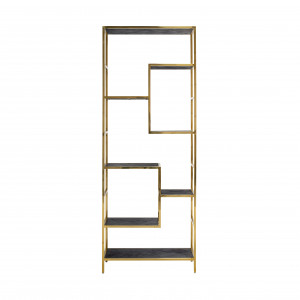 BLACKBONE exkluzív polc - 210cm - arany/ezüst