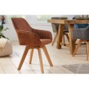 LIVORNO design forgatható szék - vintage barna