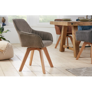LIVORNO design forgatható szék - vintage taupe
