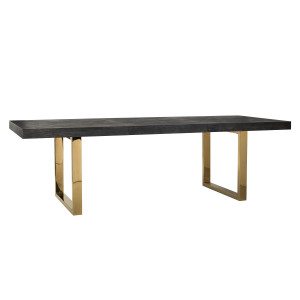 BLACKBONE bővíthető étkezőasztal - 195-265cm - arany