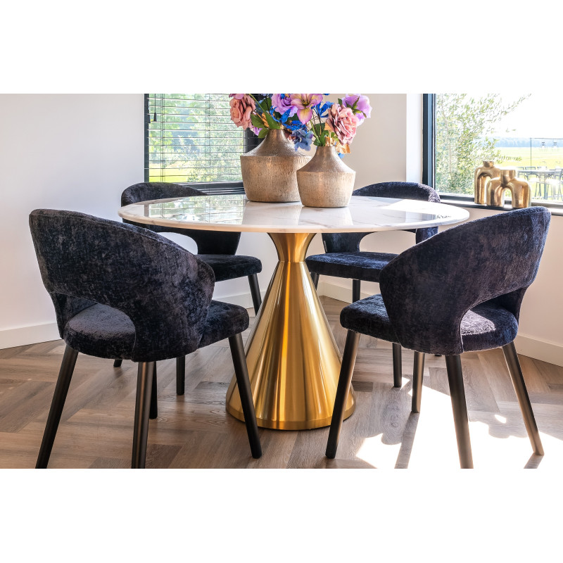 TENILLE modern kerek étkezőasztal - 130cm