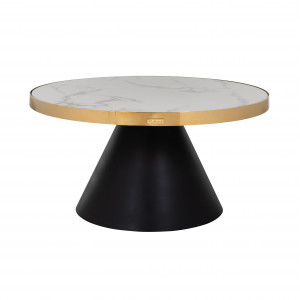 ODIN exkluzív kerek dohányzóasztal - 80cm
